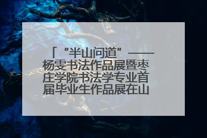 “半山问道”——杨雯书法作品展暨枣庄学院书法学专业首届毕业生作品展在山东省文化馆开幕