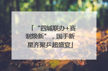 “四城联办+赛制焕新”，国手新星齐聚乒超盛宴