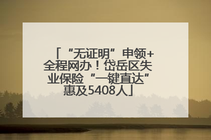“无证明”申领+全程网办！岱岳区失业保险“一键直达”惠及5408人