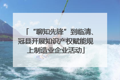 “聊知先锋”到临清、冠县开展知识产权赋能规上制造业企业活动