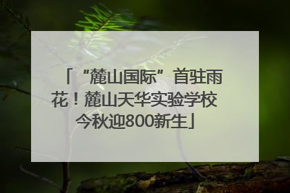 “麓山国际”首驻雨花！麓山天华实验学校今秋迎800新生