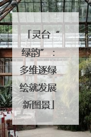 灵台“绿韵”：多维逐绿绘就发展新图景