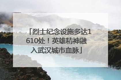 烈士纪念设施多达1610处！英雄精神融入武汉城市血脉