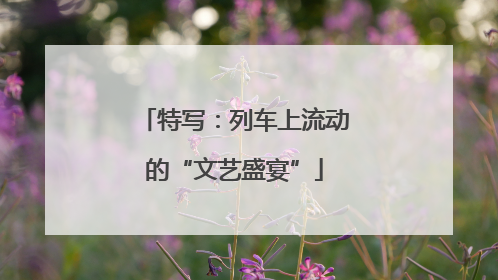 特写：列车上流动的“文艺盛宴”