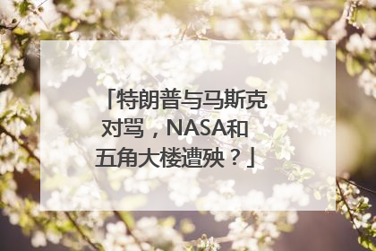 特朗普与马斯克对骂，NASA和五角大楼遭殃？