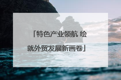 特色产业领航 绘就外贸发展新画卷