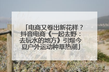 电商又卷出新花样？抖音电商《一起去野：去玩水的地方》引爆今夏户外运动种草热潮