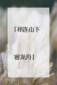 祁连山下赛龙舟