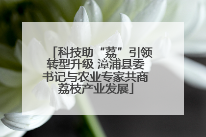 科技助“荔”引领转型升级 漳浦县委书记与农业专家共商荔枝产业发展