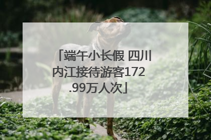 端午小长假 四川内江接待游客172.99万人次
