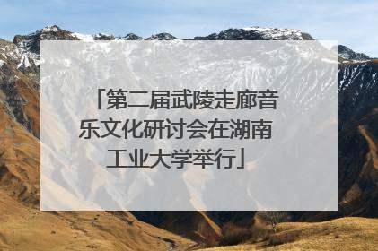 第二届武陵走廊音乐文化研讨会在湖南工业大学举行
