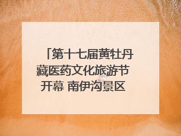 第十七届黄牡丹藏医药文化旅游节开幕 南伊沟景区重新开放