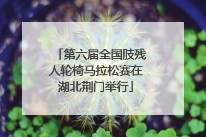第六届全国肢残人轮椅马拉松赛在湖北荆门举行