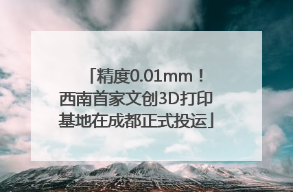 精度0.01mm！西南首家文创3D打印基地在成都正式投运