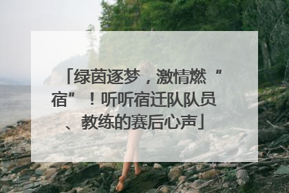 绿茵逐梦，激情燃“宿”！听听宿迁队队员、教练的赛后心声