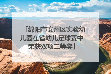 绵阳市安州区实验幼儿园在省幼儿足球赛中荣获双项二等奖