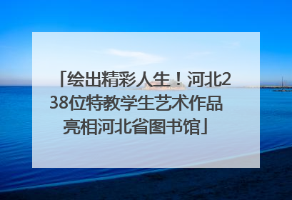绘出精彩人生！河北238位特教学生艺术作品亮相河北省图书馆