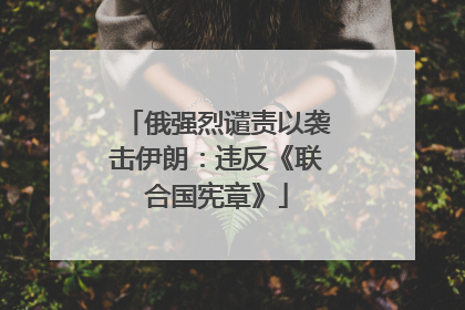 俄强烈谴责以袭击伊朗：违反《联合国宪章》