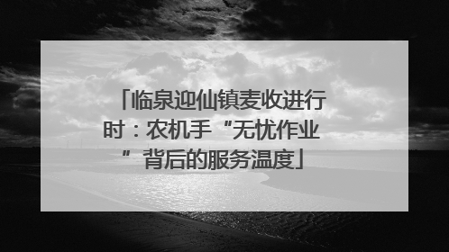 临泉迎仙镇麦收进行时：农机手“无忧作业”背后的服务温度