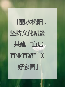 丽水松阳：坚持文化赋能 共建“宜居宜业宜游”美好家园