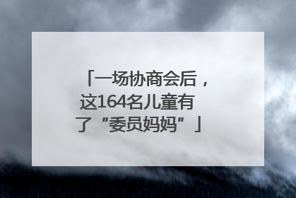一场协商会后，这164名儿童有了“委员妈妈”