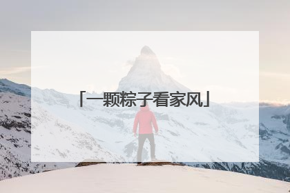 一颗粽子看家风