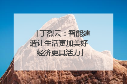 丁烈云：智能建造让生活更加美好 经济更具活力