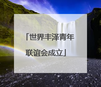 世界丰泽青年联谊会成立