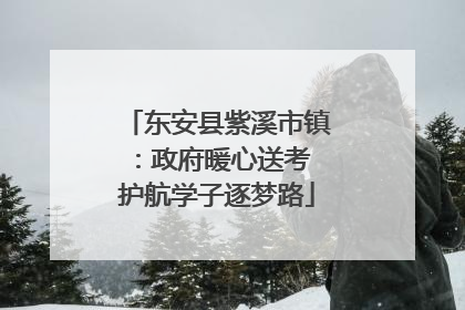 东安县紫溪市镇：政府暖心送考 护航学子逐梦路