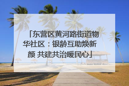 东营区黄河路街道物华社区：银龄互助焕新颜 共建共治暖民心