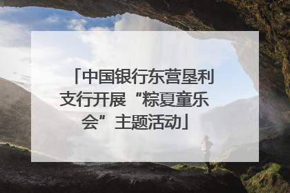 中国银行东营垦利支行开展“粽夏童乐会”主题活动