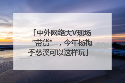 中外网络大V现场“带货”，今年杨梅季慈溪可以这样玩