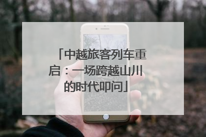 中越旅客列车重启：一场跨越山川的时代叩问