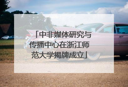 中非媒体研究与传播中心在浙江师范大学揭牌成立