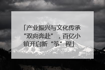 产业振兴与文化传承“双向奔赴”，百亿小镇开启新“筝”程