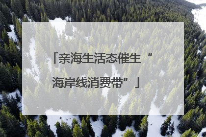 亲海生活态催生“海岸线消费带”