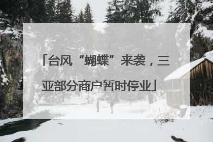 台风“蝴蝶”来袭，三亚部分商户暂时停业