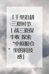 千里追耕·三夏时节丨战三夏保丰收 探索“中原粮仓”里的科技感