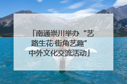 南通崇川举办“艺路生花·街角艺趣”中外文化交流活动