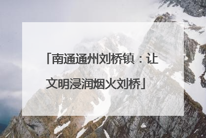 南通通州刘桥镇：让文明浸润烟火刘桥