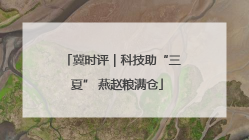 冀时评｜科技助“三夏” 燕赵粮满仓