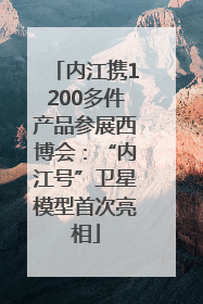 内江携1200多件产品参展西博会：“内江号”卫星模型首次亮相