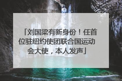 刘国梁有新身份！任首位驻纽约使团联合国运动会大使，本人发声