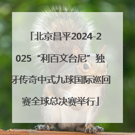 北京昌平2024-2025“利百文台尼”独牙传奇中式九球国际巡回赛全球总决赛举行