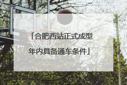 合肥西站正式成型 年内具备通车条件