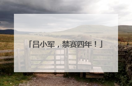 吕小军，禁赛四年！