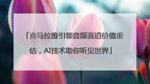 喜马拉雅引领音频赛道价值重估，AI技术助你听见世界