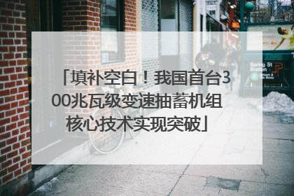 填补空白！我国首台300兆瓦级变速抽蓄机组核心技术实现突破