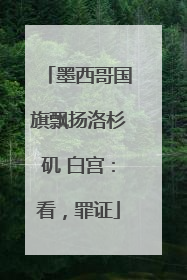 墨西哥国旗飘扬洛杉矶 白宫：看，罪证