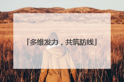 多维发力，共筑防线